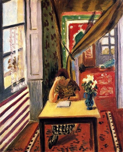 Reader Leaning Her Elbow on the Table, 1923 - Henri Matisse