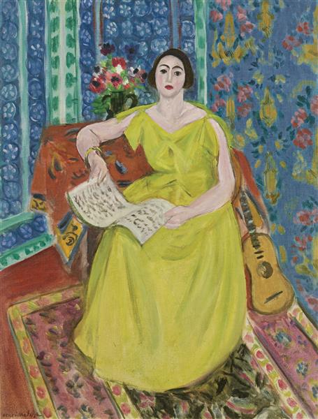 The Woman In Wellow, 1923 - Henri Matisse