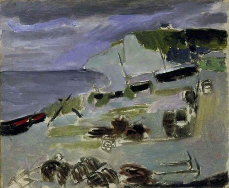Boats on the Beach, Etrétat, 1920 - 馬蒂斯