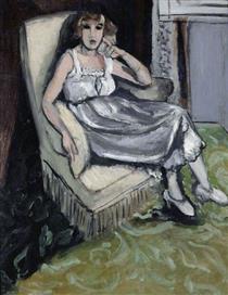 Жінка сидить у кріслі - Анрі Матісс