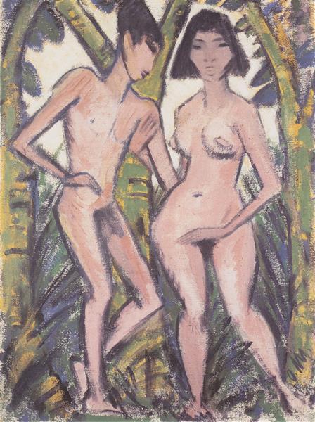 Adam Und Eva, 1921 - Otto Mueller