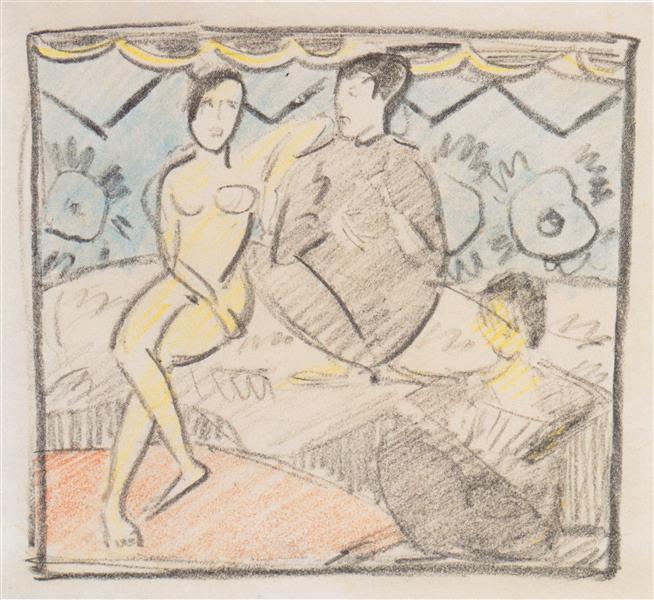 Atelierpause, 1912 - Otto Mueller