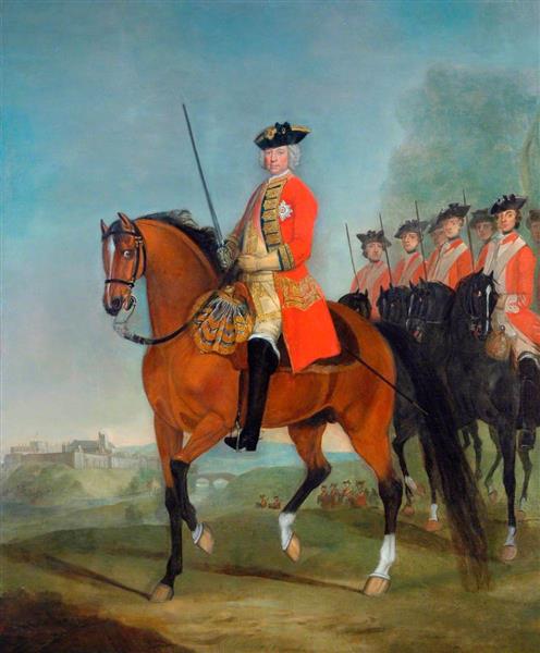 Major General the Honourable Sir Charles Howard, CB, Colonel of the Regiment, 1745 - David Morier