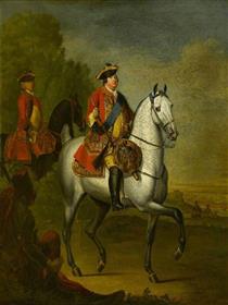 William Augustus, Duke of Cumberland on a Grey Charger - David Morier