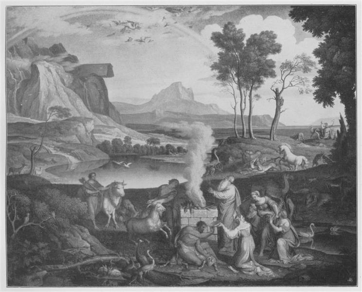 Opfer Noahs, 1813 - Йозеф Антон Кох