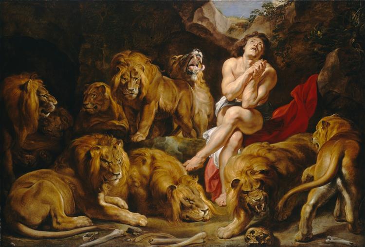 Daniel en el foso de los leones, c.1615 - Peter Paul Rubens