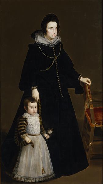 Dona Antonia de Ipenarrieta y Galdos and her Son, c.1631 - 委拉斯奎茲
