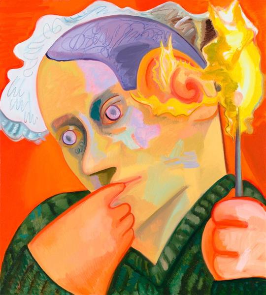 Ear on Fire, 2012 - Dana Schutz - WikiArt.org