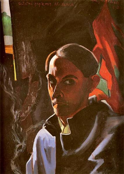 Self Portrait, 1924 - Stanisław Ignacy Witkiewicz