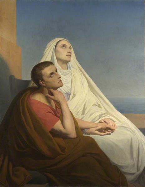 Saints Augustine and Monica, 1854 - Ари Шеффер