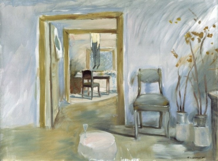 Interior with a Hanged, 1991 - Oleg Holosiy