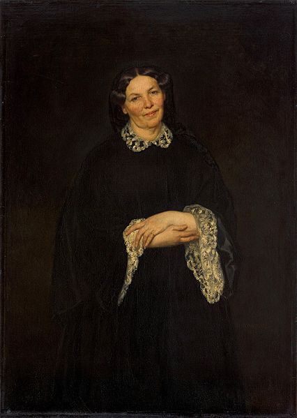 Portrait of the Artist's Mother, 1853 - Henryk Rodakowski