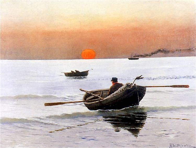 Sunset on the Sea, 1887 - Станислав Игнаций Виткевич