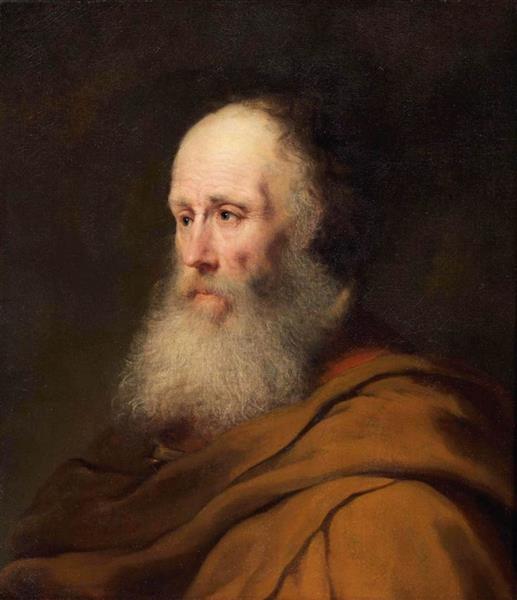 Bearded Old Man Wearing a Brown Cloak, c.1631 - Jan Lievens