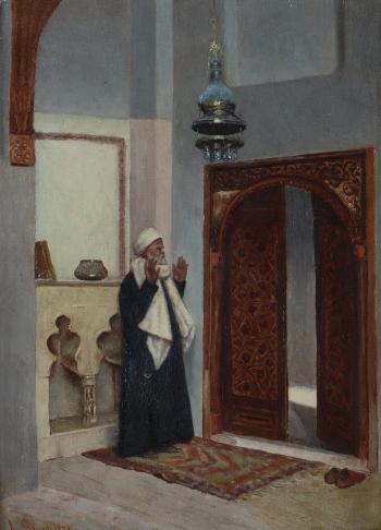 Interno di Moschea, 1878 - Чезаре Бізео