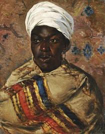 Portrait of a North African Lady - Cesare Biseo