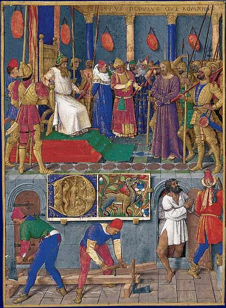Jesus Before Pilate, c.1470 - Жан Фуке