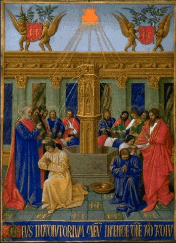 The Apostles Receive their Mission, c.1460 - Жан Фуке