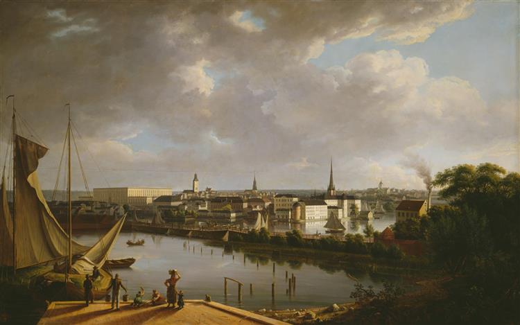 View of Stockholm, 1827 - Thomas Fearnley