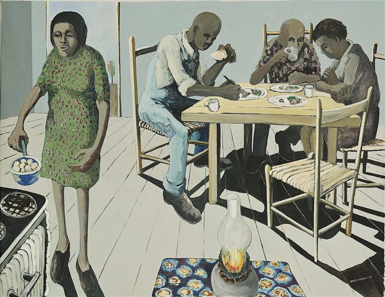 Dinner Time, 1965 - Benny Andrews