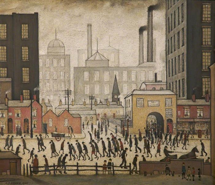 Coming from the Mill, 1930 - Laurence Stephen Lowry