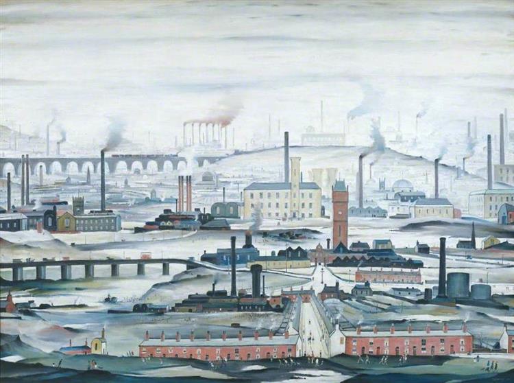 Industrial Landscape, 1955 - L. S. Lowry