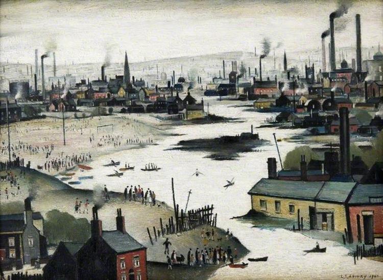 River Scene, 1942 - L. S. Lowry
