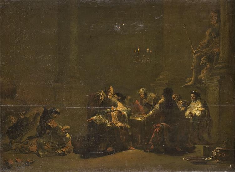 Pashur Smiting Jeremiah in the Temple, c.1648 - Леонард Брамер