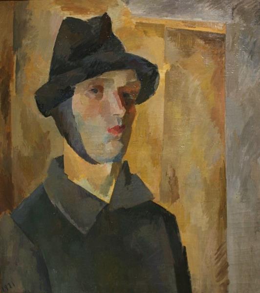 Self portrait with a bandaged ear, 1921 - Роберт Рафаилович Фальк