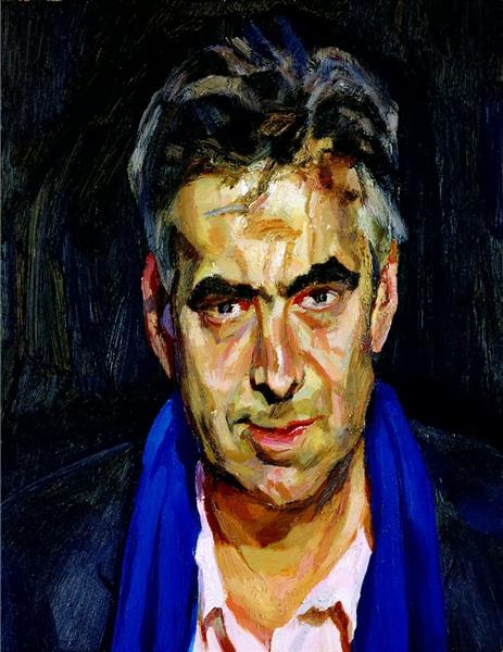 Man with a Blue Scarf, 2003 - 2005 - Люсьен Фрейд