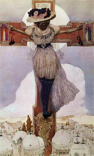 Mary The Magdala, 1917 - Gustav Adolf Mossa