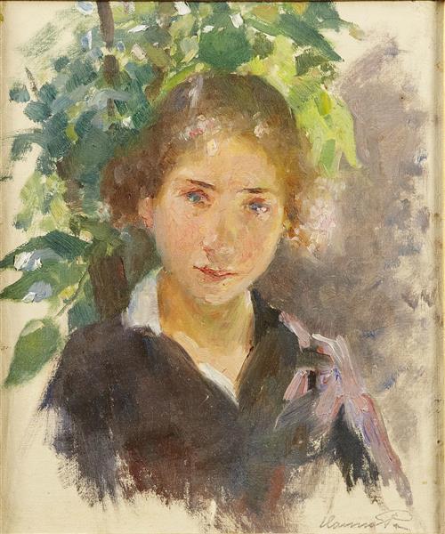 Portrait of a young girl - Hanna Hirsch-Pauli