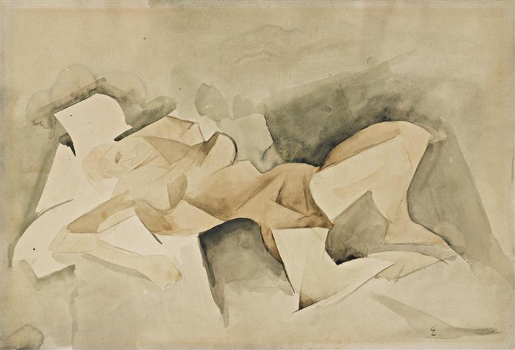 Nude, c.1912 - Эмиль Филла
