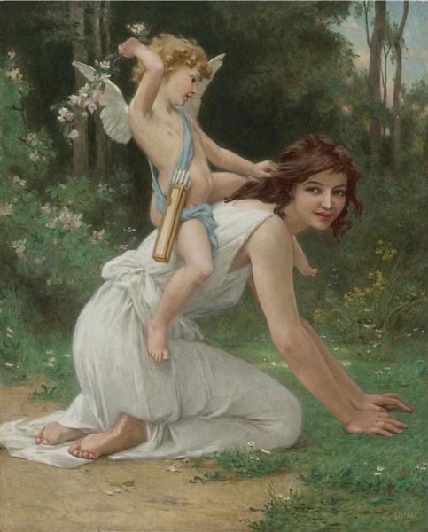 Venus and Cupid - Guillaume Seignac