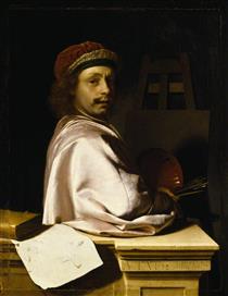 Self Portrait, Aged 32 - Frans van Mieris de Oudere