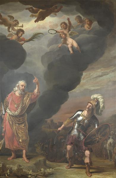 The Captain of God's Army Appearing to Joshua, 1669 - Фердинанд Боль