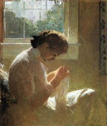 The Sunny Window - Frank W. Benson