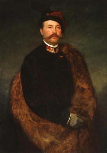 Portret Maksymiliana Rodakowskiego, Brata Artysty, 1863 - Henryk Rodakowski