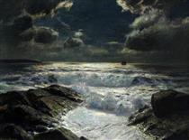Cloudy Moonlight - Julius Olsson