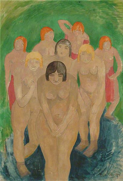 Group of Nude Women Bathers, 1909 - Harry Phelan Gibb