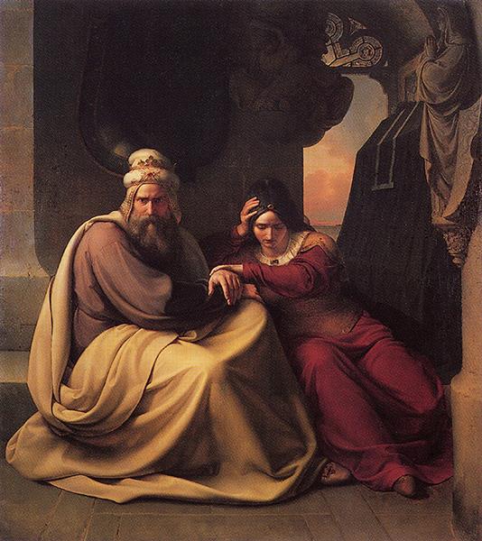 Mourning royal couple, 1830 - Карл Фридрих Лессинг