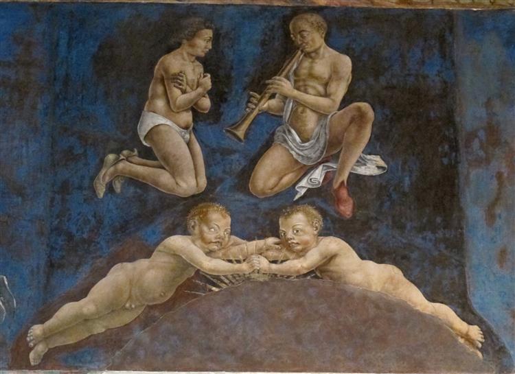 Allegory of May – Triumph of Appolo. Frescos in Palazzo Schifanoia (detail), 1470 - Francesco del Cossa