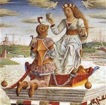 April. Fresco in Palazzo Schifanoia (detail) - Triumph of Venus - 弗朗切斯科·德爾·科薩