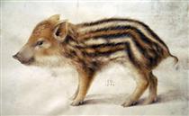 A Wild Boar Piglet - Ганс Гофман