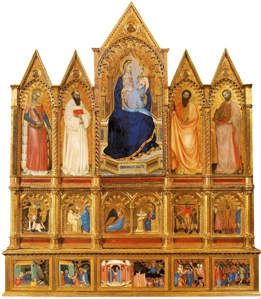 Polyptych with Madonna and Saints, 1355 - Джованні да Мілано