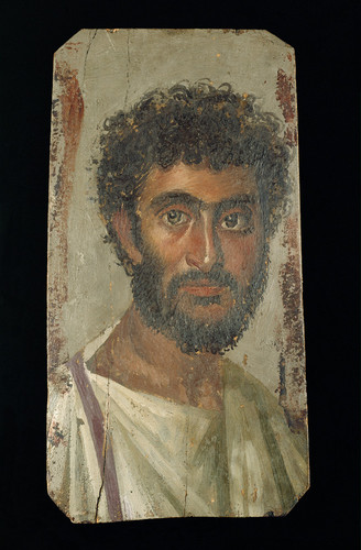 Bärtiger Mann Mit Lockenfrisur, 192 - Mumienporträt