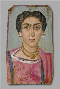 Woman with Necklace - Fayum portrait
