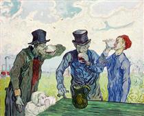 The Drinkers (after Daumier) - Vincent van Gogh