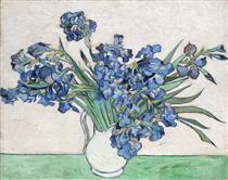 Vase with Irises - 梵谷