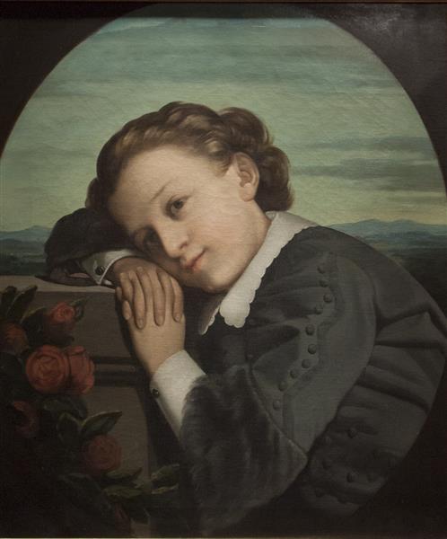 Portrait of a child, 1861 - Сільвестро Лега